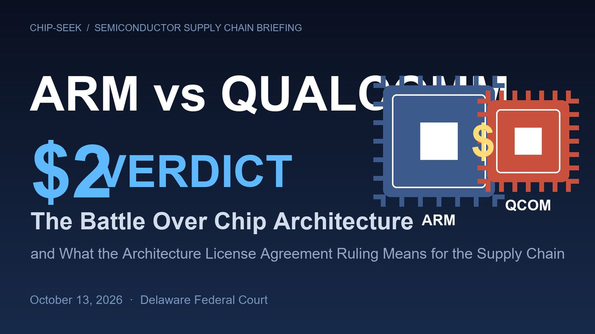 Arm-Qualcomm Verdict: $2 Damages and the Battle Over Chip Architecture