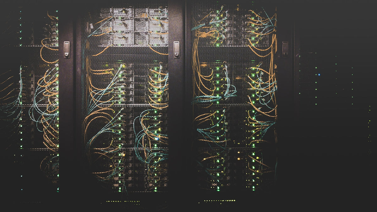 AI data center server racks representing high-density power infrastructure