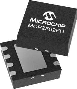 MCP2562FD-E/MF official Microchip exact-part package image (DFN, 8 pins)