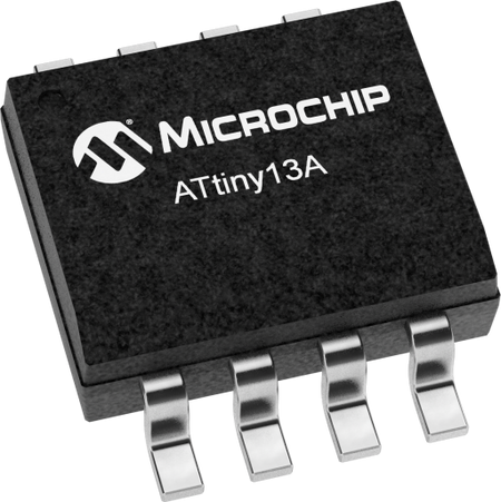 ATtiny13A-SSUR official Microchip SOIC-8 package image