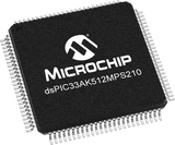 DSPIC33AK512MPS210-I/PT official Microchip 100-pin TQFP package image