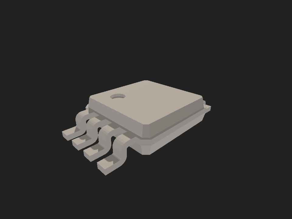 LM75DM-50R2 MICRO-8 package illustration