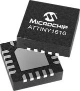 ATTINY1616-MNR - official Microchip VQFN-20 package image