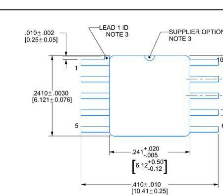 LM111WG/883 CFP-10 package illustration