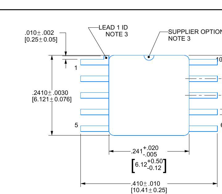LM111WGRLQMLV CFP-10 package illustration