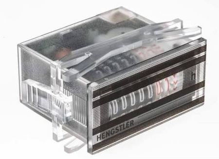 Hengstler Type 891 electromechanical hour meter, model 0 891 211