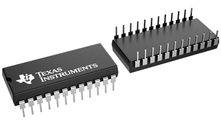 TIBPAL20R6-25CNT official Texas Instruments PDIP-24 package render