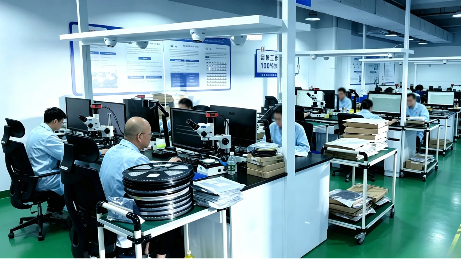 Electronic component quality review laboratory